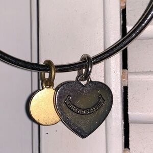 Juicy Couture Pearl-ish and Engraved Charm  Bangle